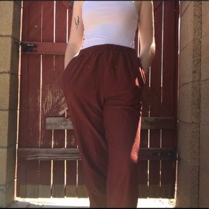 Vintage burnt orange corduroy pants
